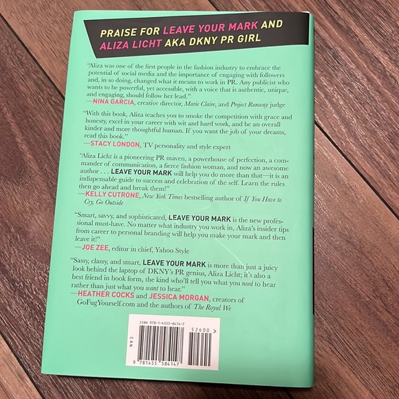 3/$15 - Leave your mark by Aliza Light hardcover new - Picture 2 of 4